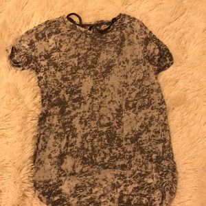 Short sleeve shirt with built in tank under it